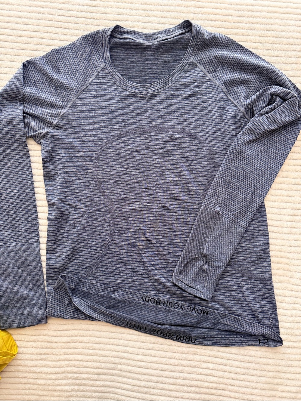 lululemon athletica Heathered Gray Long-Sleeve Performance Tee
